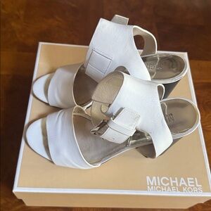 Michael Kors Maria Ankle Strap Leather Sandal